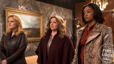 rainhas do crime Elisabeth Moss, Melissa McCarthy e Tiffany Haddish