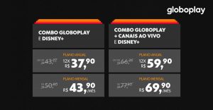 PREÇOS-COMBO-GLOBOPLAY-DISNEY-PLUS-VALORES-GLOBOPLAY-DISNEY-PLUS-Combo-Globoplay-Disney-Plys-preço Globoplay Disney Plus